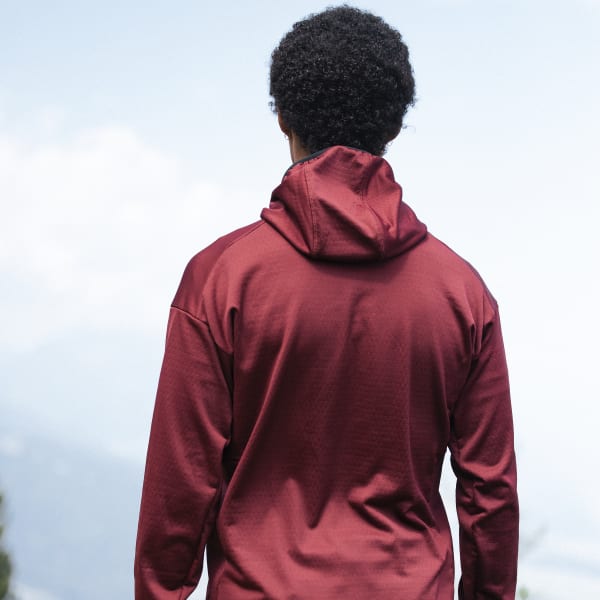 Bordo Casaco de Caminhada com Capuz em Fleece Tech TERREX