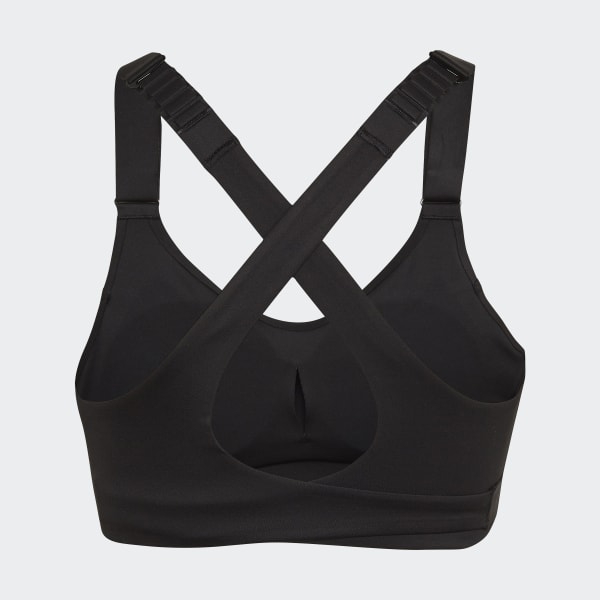 Czerń FastImpact Luxe Run High-Support Bra WM585