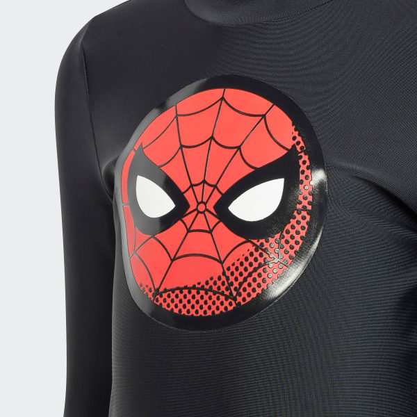 Black ADIDAS X MARVEL SPIDER-MAN RASHGUARD
