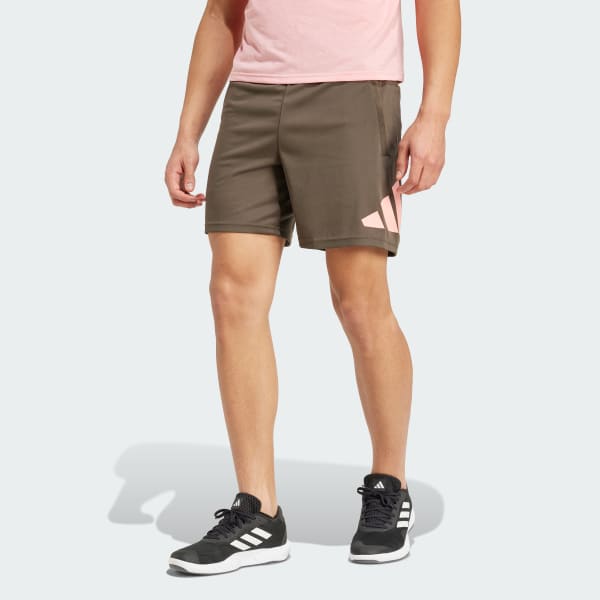 Green Train Essentials Logo Training Shorts