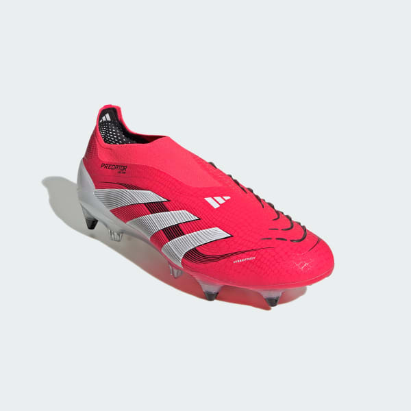 Rojo Chimpunes Predator Elite Sin Cordones Terreno Blando