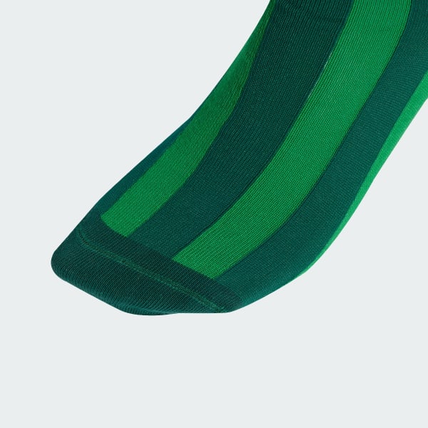 Verde Calcetines a Media Pantorrilla a Rayas, Paquete de 2 Pares