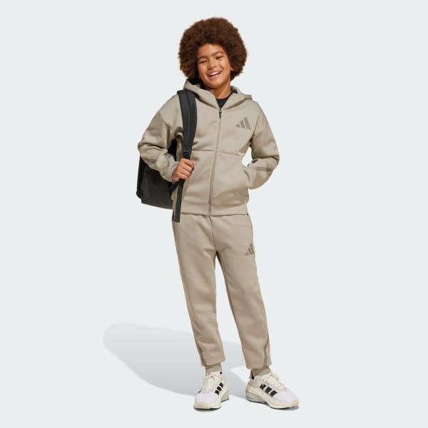 Beige adidas Z.N.E. Tapered-Leg Pants Kids