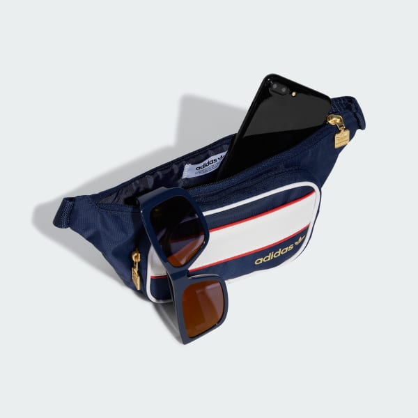 Adidas fanny pack blue hotsell