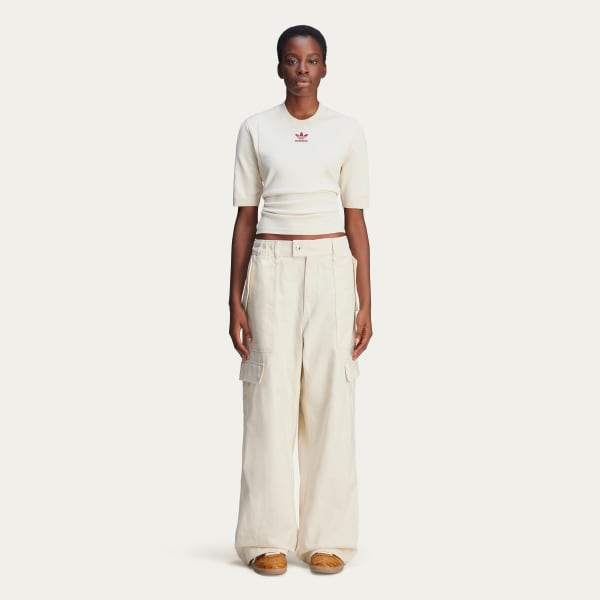 White Wales Bonner Cargo Pants