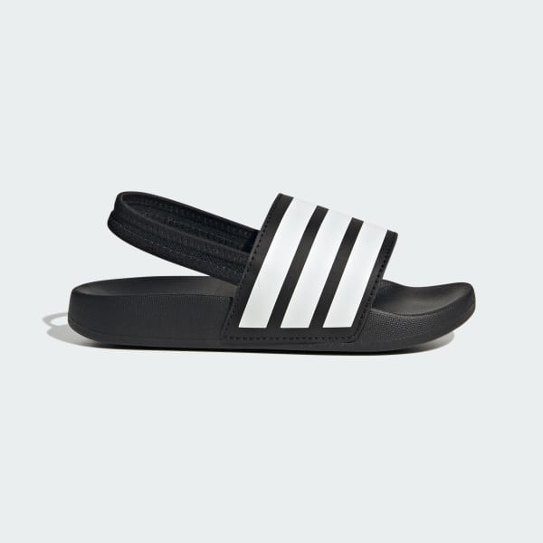 Μαύρο Adilette Estrap Slides Kids