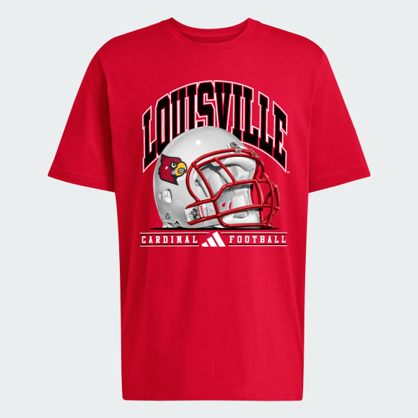 adidas Louisville Cardinals Graphic T-Shirt - Red | Free Shipping