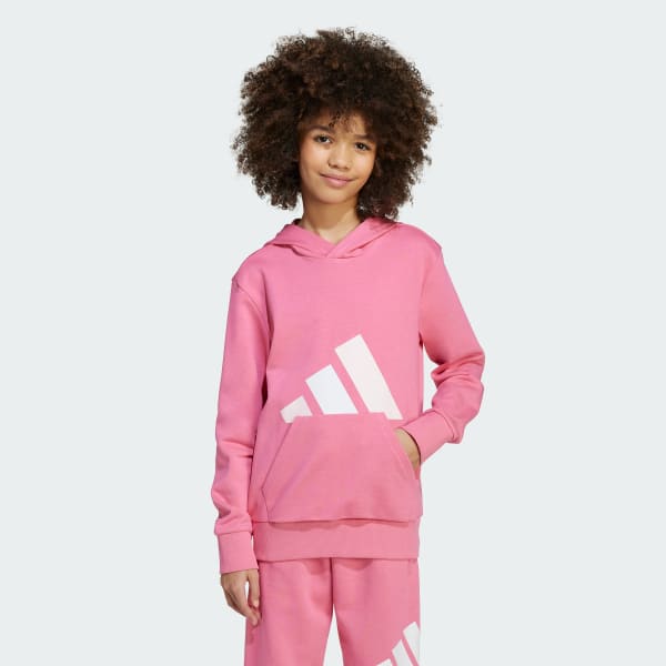 Rosado Polera con Capucha Essentials Niños