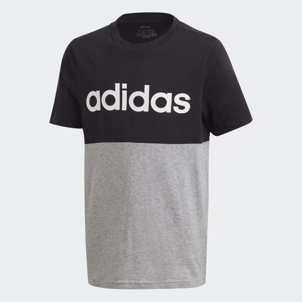 adidas Linear Colorblock T-Shirt - Black | adidas UK