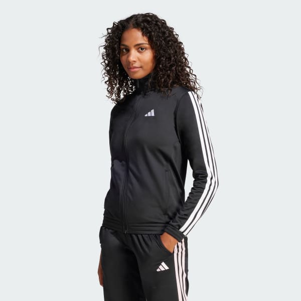 Adidas Tricot 3 Stripes Track Jacket Black XL Womens Originals Jackets