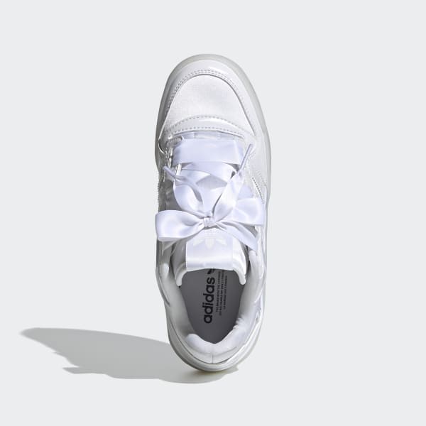 White Forum Satin Low Shoes 71722