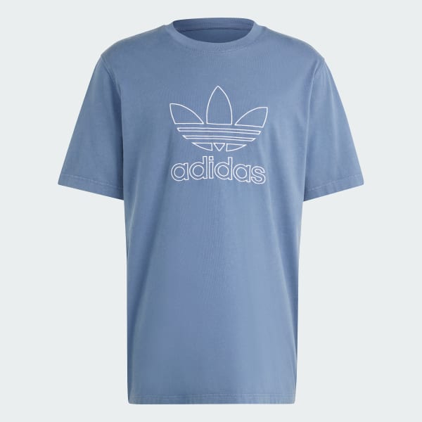 Azul Camiseta Adicolor Outline Trefoil