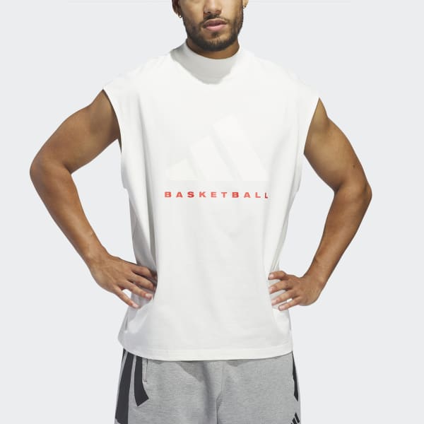 ◆adidas◆ Basketball Tee White IW5645 adidas Basketball Tee - Grey | adidas Singapore