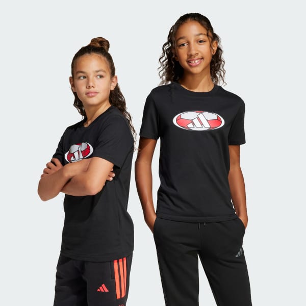 Μαύρο House of Tiro Colorblock Graphic Tee Kids