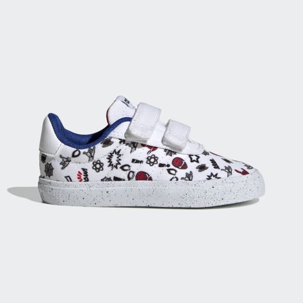 techo Desarmado Pies suaves adidas x Marvel VULCRAID3R Spider-Man Hook-and-Loop Shoes - White | Kids'  Lifestyle | adidas US