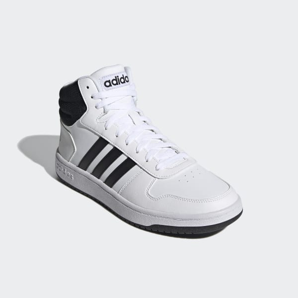 adidas Hoops 2.0 Mid Shoes - White | adidas UK