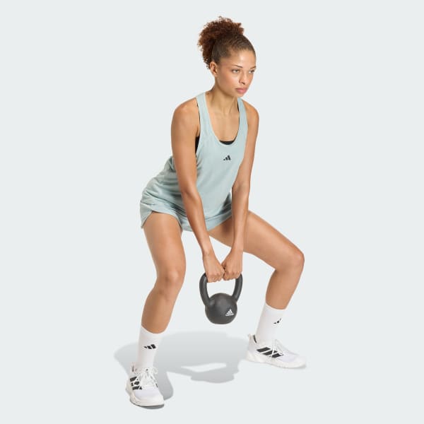 groen Train Essentials Minimal Branding Racerback Tanktop