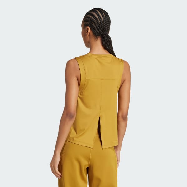 Brązowy Koszulka Yoga Tank