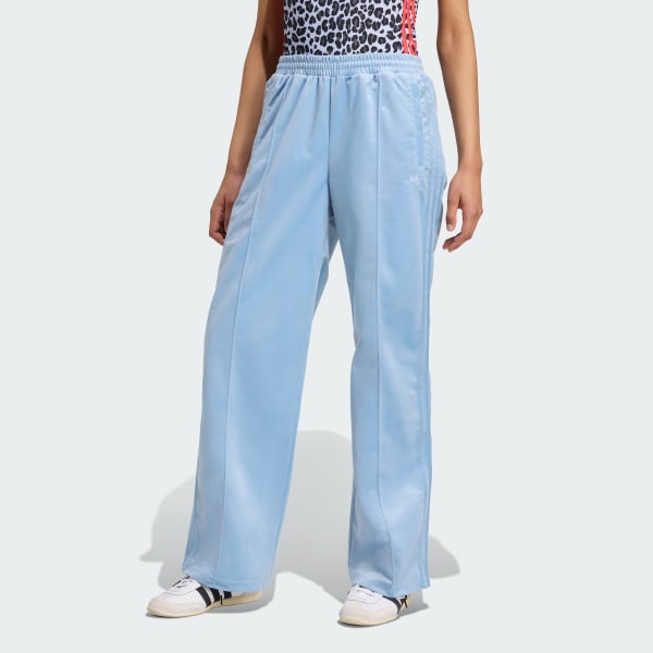 Blue 아디컬러 벨루어 트랙 팬츠