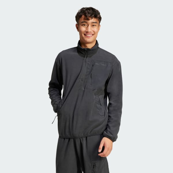 Nero Maglia City Escape Polar Fleece 1/2 Zip