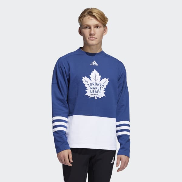Blue Maple Leafs Crew Sweater KPA67