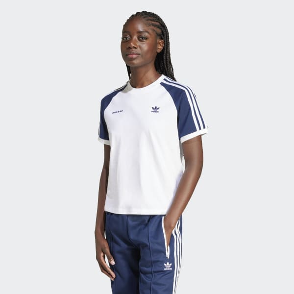 サイズL Sporty&Rich adidas Tシャツ ネイビー adidas SPORTY & RICH POLO TEE ナイトネイビー（アディダス