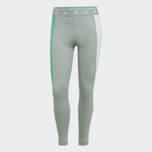 Zielony Techfit Colorblock 7/8 Tights