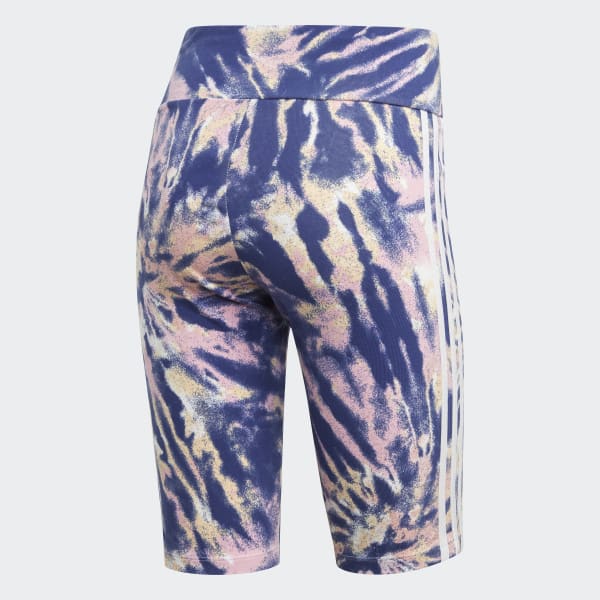 Adidas tie hot sale dye biker shorts