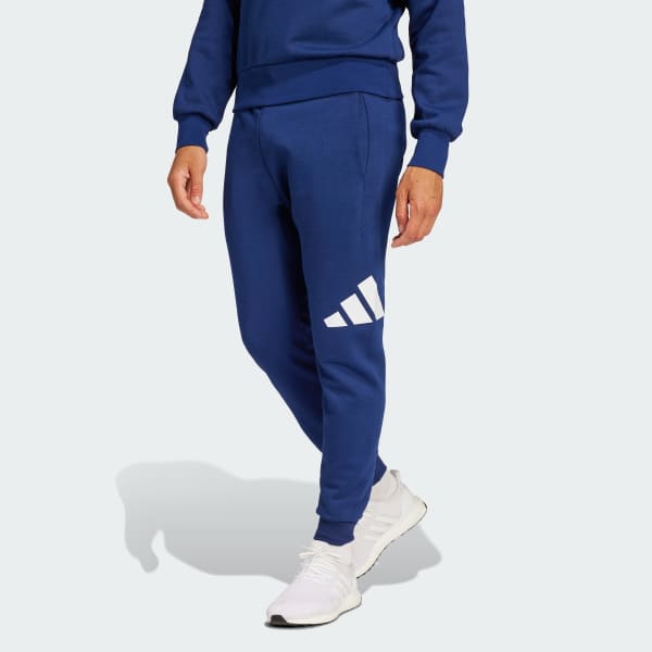 Azul Pantalón Essentials Big Logo Cuffed Fleece