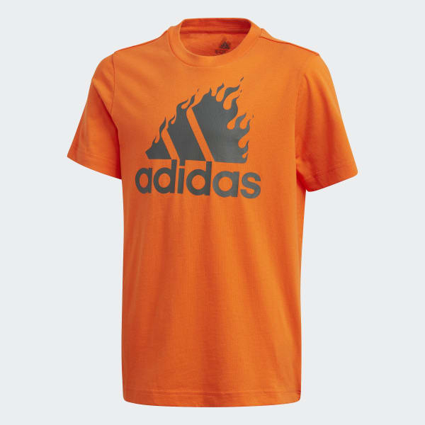 Naranja Camiseta Estampada