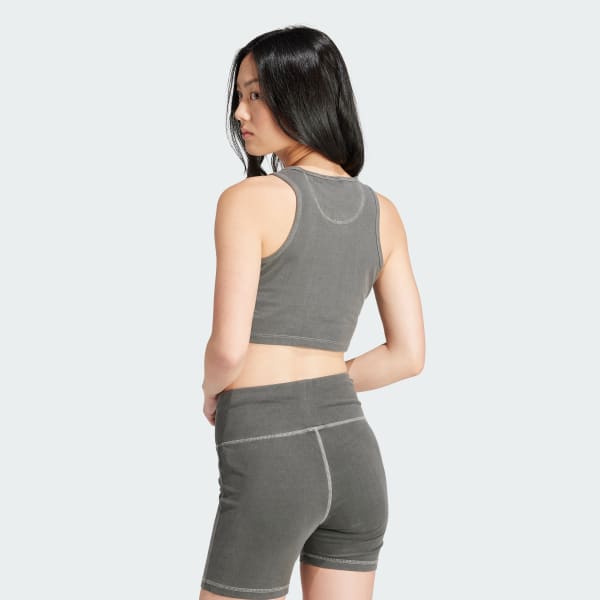 Preto Camisola de Alças Curta Essentials+