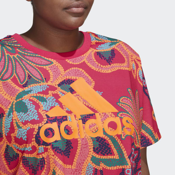 Rosa T-shirt FARM Rio (Plus Size) ZF425