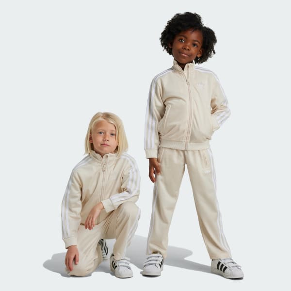 White Adicolor Firebird Track Suit Kids
