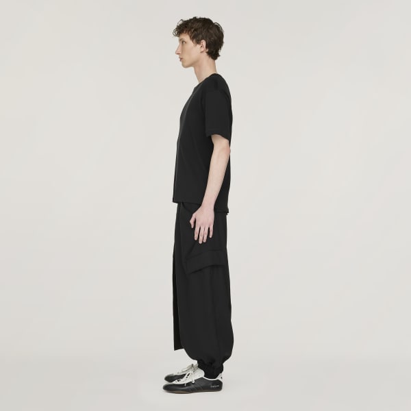 Y-3 ブラック Tシャツ アディダス三本線 アディダス Y-3 Slim Short Sleeve Tee - ブラック | アディダス