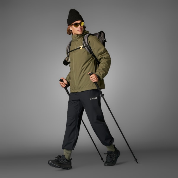 Verde Chaqueta Terrex Multi Essentials Three-In-One
