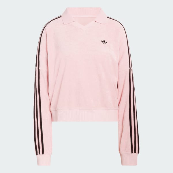 Rosa TERRY TOWEL V NECK LONG SLEEVES Poloshirt