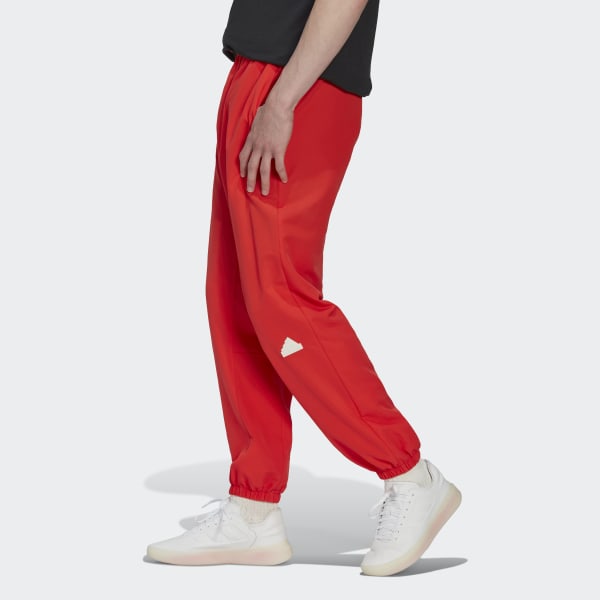 Red Woven Pants
