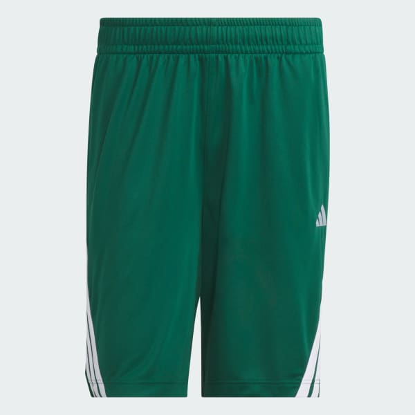 Green Legends 3-Stripes Basketball Shorts