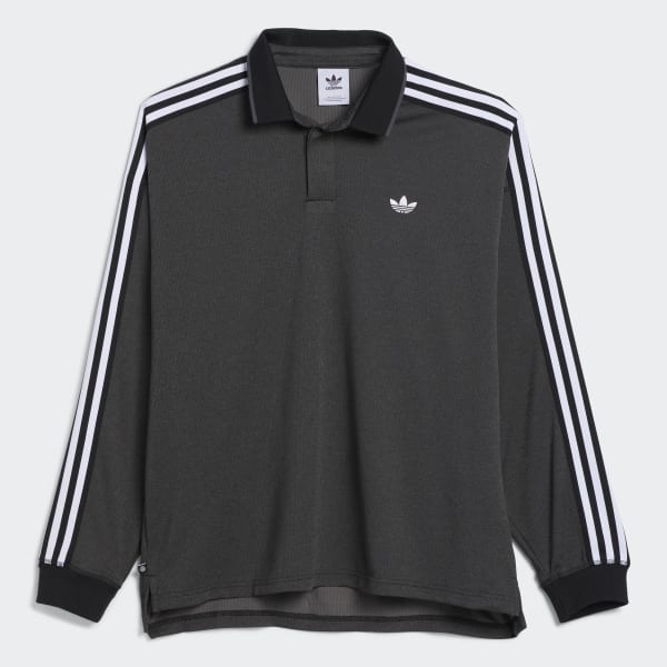 Black Long Sleeve Polo Jersey (Gender Neutral) SV944