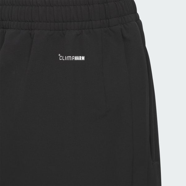 Black 스포츠웨어 우븐 소프트쉘 웜 팬츠 키즈