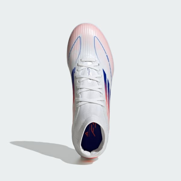 Blanco Botines F50 League Pasto Sintético Corte Medio