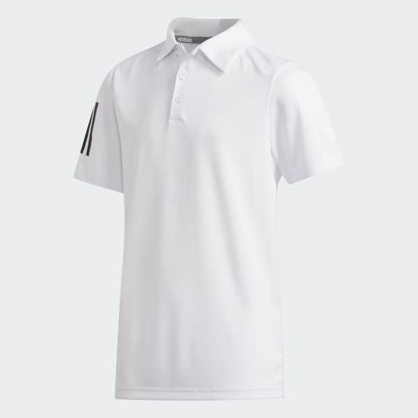 Weiss 3-Streifen Poloshirt