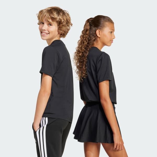 ブラック カモ トレーニング グラフィック半袖Tシャツ キッズ