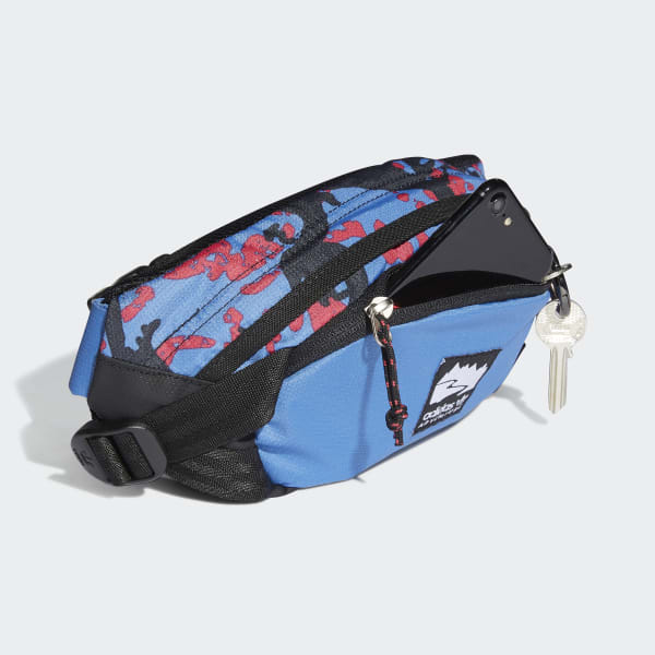 Blue adidas Adventure Waist Bag Small KNI78
