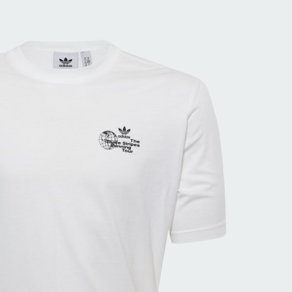 Bialy Koszulka Sports Elements Poster Graphic Loose