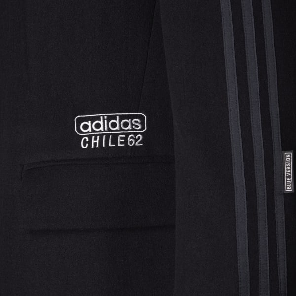 adidas Blue Version Chile 62 Wool Coat - Black, Men's Lifestyle
