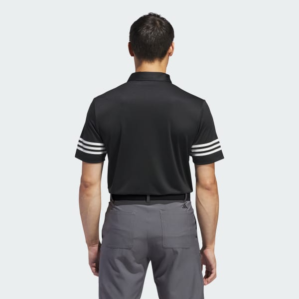 adidas 3 Stripes Polo Shirt Black adidas Thailand