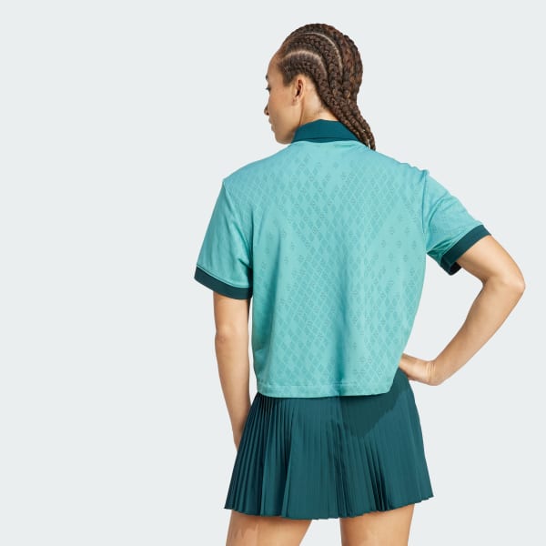 adidas Tennis Pro Climacool Polo Shirt - Turquoise | Free