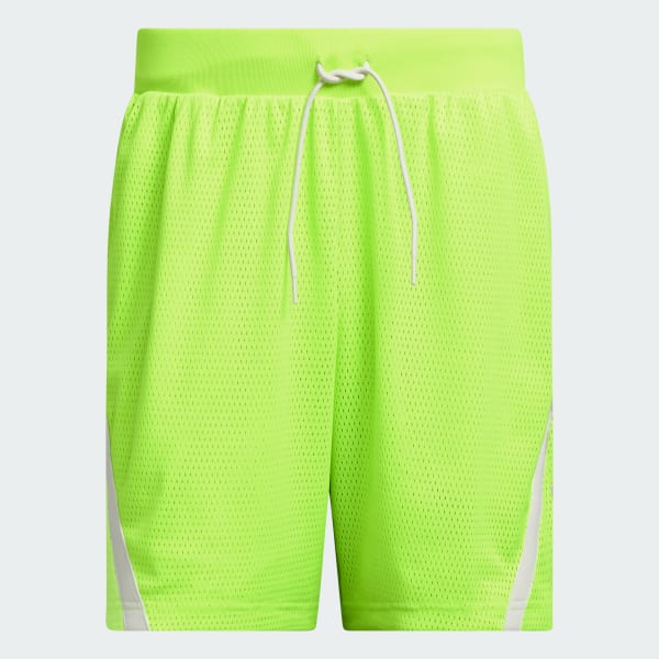 Adidas Select Mesh Shorts Lucid Lemon S 9 Mens Basketball Shorts