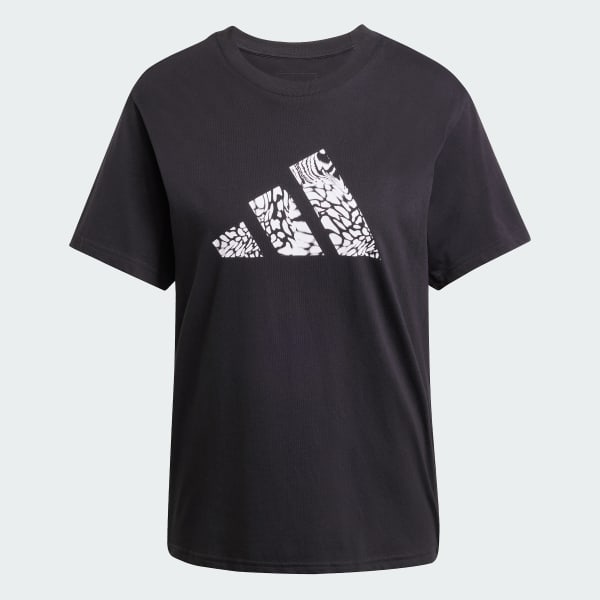 Negro Playera Camo Graphic